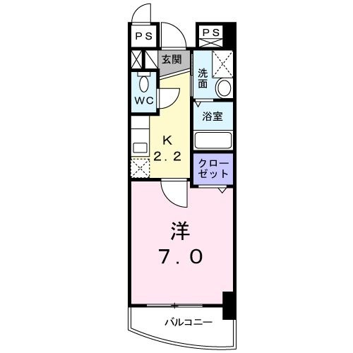 東峰マンションの間取り|間取りです。