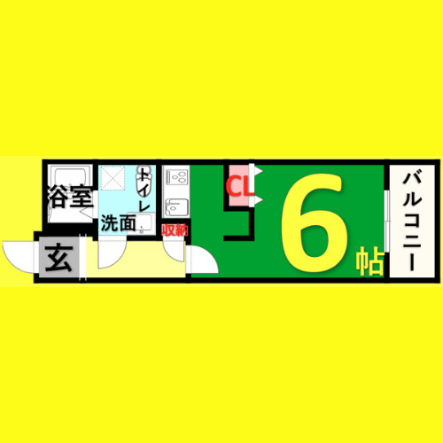 リアライズ名城公園　名古屋市賃貸　仲介手数料無料の間取り