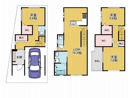 鶴見区緑３丁目　新築戸建の画像