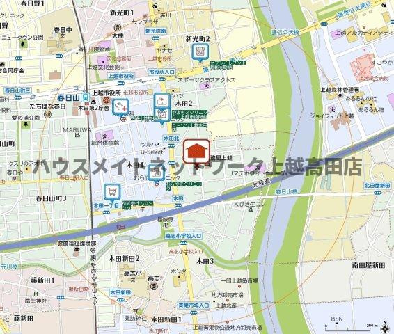 エスポワール木田の地図|位置図