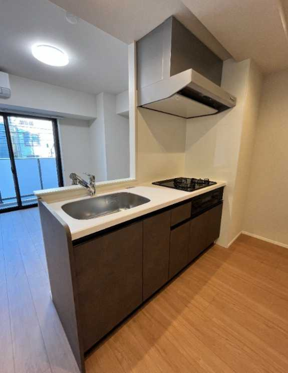 プレジールテアトル用賀　築浅　角部屋　眺望良好のキッチン