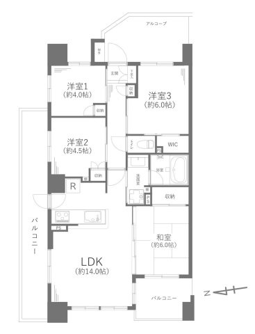 【間取り】 | ヴィスタージュ横濱東寺尾