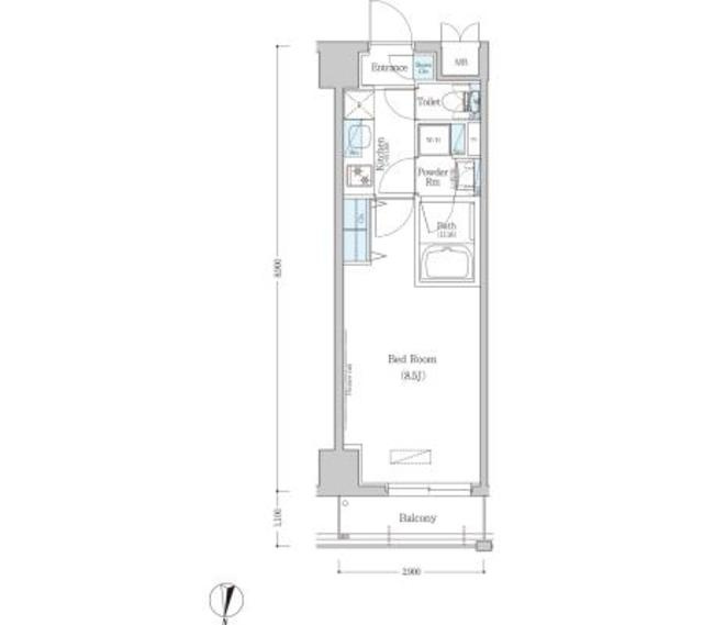 アーバネックス清澄白河Ⅱ　ＥＡＳＴ棟の間取り