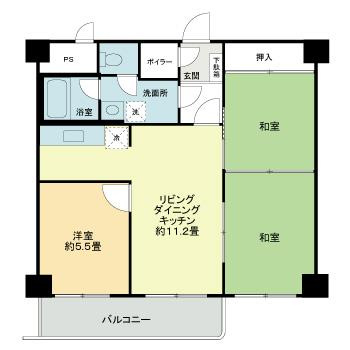 ライオンズマンション真駒内公園の間取り