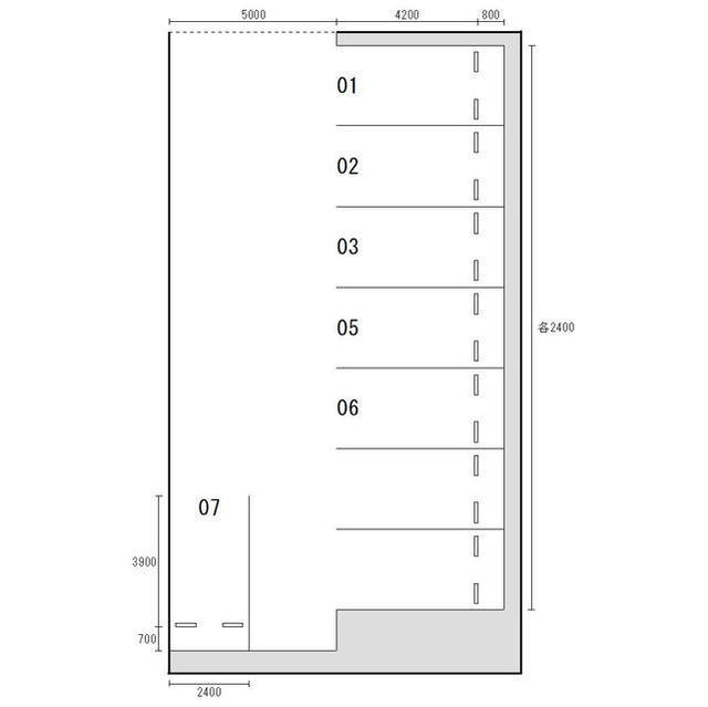 岐阜市金華町１丁目の駐車場の外観