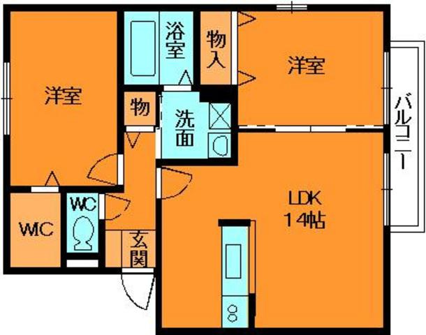 ヒールクリークＭイーストの間取り