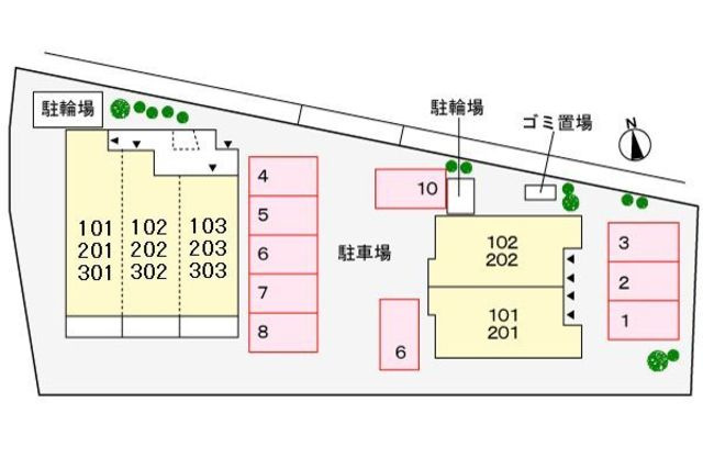 リエールの駐車場