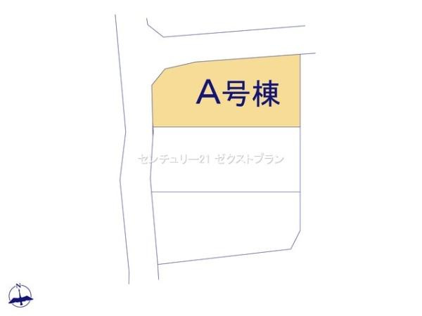 渋川市石原A号棟の区画図|区画図