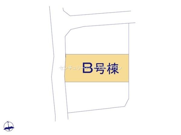 渋川市石原B号棟の区画図|区画図