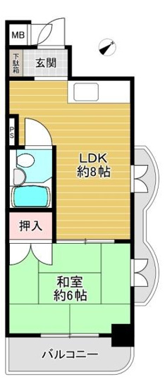 【間取り】 | 朝日プラザ今里