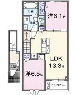 【間取り】 | ベル・エクラ　Ⅱ