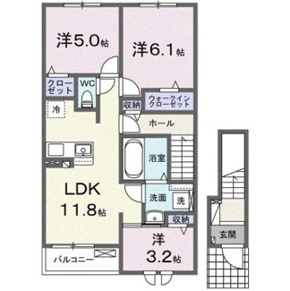 【間取り】 | ベル・エクラ　Ⅰ