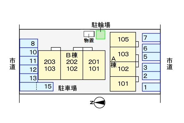 エステル　Ａの区画図