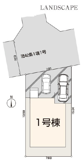 青梅市新町7丁目　全1棟の区画図