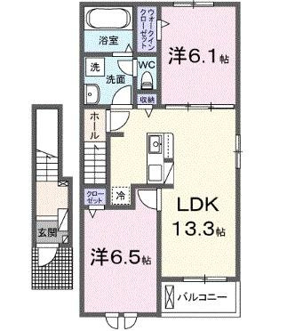 ミミエデン筑後の間取り