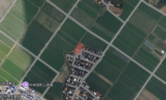 朝倉郡筑前町中牟田　売り土地の周辺
