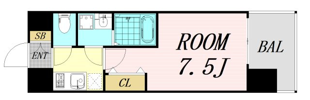 Louis Residence 天王寺町北　仲介手数料無料の間取り