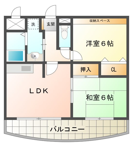 フェリスメンテ狩口台の間取り
