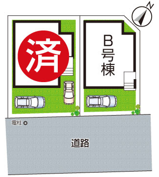 伊丹市昆陽泉町　新築一戸建ての区画図|全2区画
