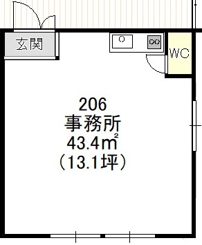 第二中沼ビル（事務所）の間取り