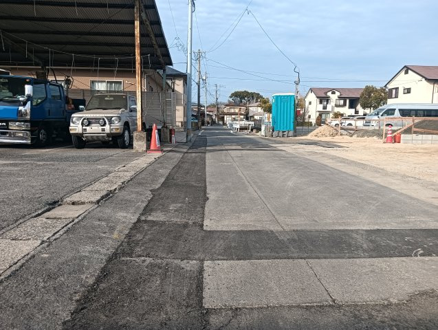 佐賀市木原　第6　3号棟の前面道路含む現地写真|前面道路含む現地写真です