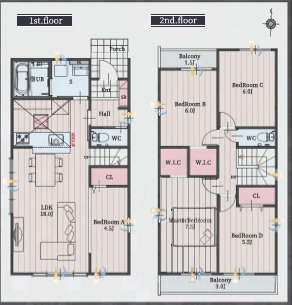  | 【名古屋市中川区供米田3丁目1502新築戸建号2号棟】✨️仲介手数料無料✨️豊治小学校・供米田中学校