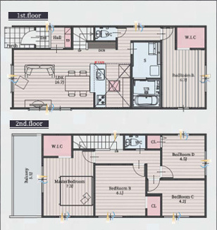  | 【名古屋市中川区供米田3丁目1502新築戸建号6号棟】✨️仲介手数料無料✨️豊治小学校・供米田中学校