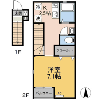 【間取り】 | アシンプトート　B