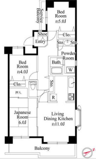 【間取り】 | クレセントコート津田沼