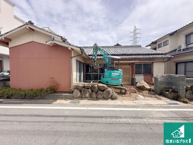 明石市大道町　第1期　売土地の外観|現地写真（2026年4月5日） 現在古家解体作業中！