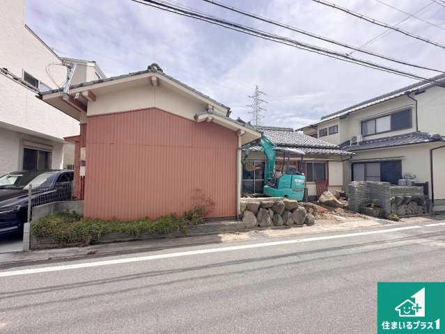 明石市大道町　第1期　売土地の外観|現地写真（2026年4月5日） 現在古家解体作業中！
