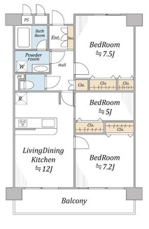 北千住パークファミリアの間取り