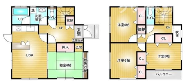 【間取り】 | 高崎市飯塚町　中古住宅