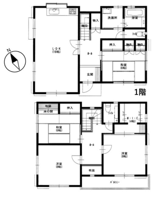 中古/朝霞市溝沼６丁目の間取り|4LDK