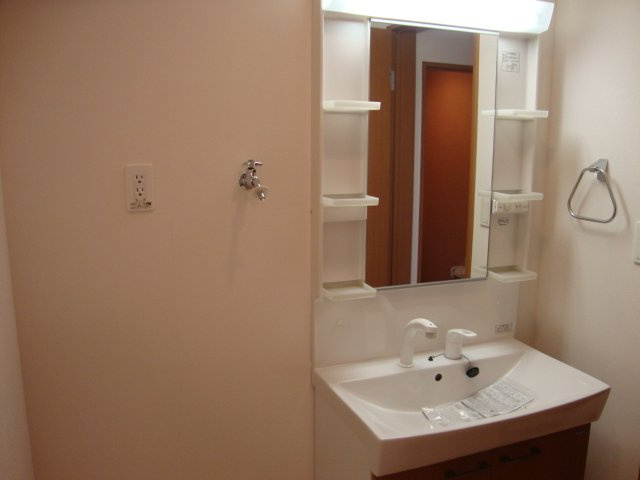 ワイワイ・ハウス杉木田の洗面所|洗髪洗面化粧台