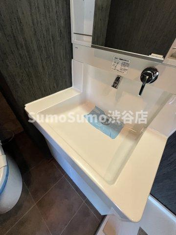 レジディア恵比寿の洗面所|コンパクトで使いやすい洗面所