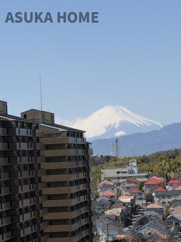 サン・ステージ緑園都市東の街の展望|晴れた日は富士山を望める眺望です。