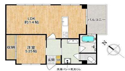 山手コーポの間取り