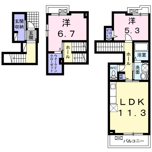 プロムナード・アンジュ押上の間取り