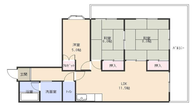 【間取り】 | アミティエ草津