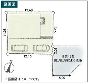 【区画図】 | 綾瀬市寺尾釜田２丁目 新築戸建て 全1棟【仲介手数料無料】 | 【仲介手数料無料でご紹介可能です】大樹不動産
