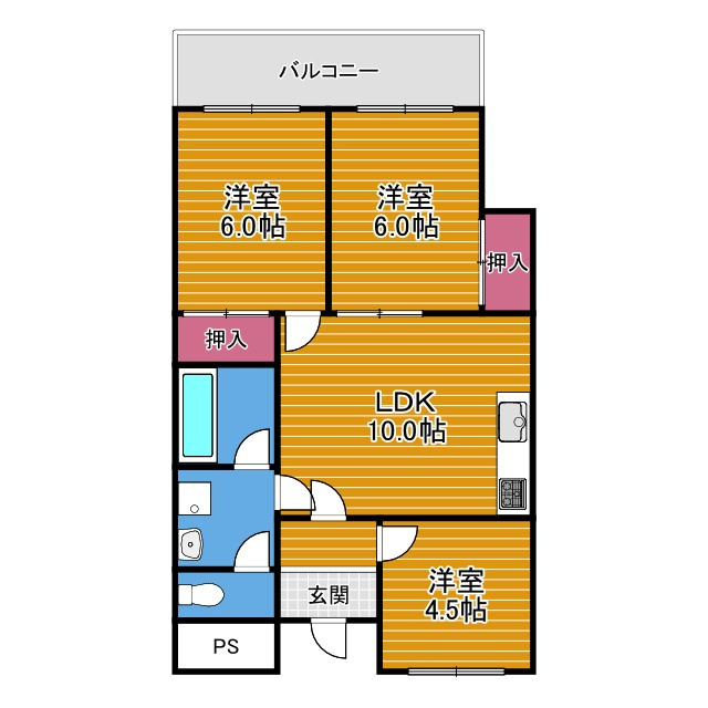 グローバル伸和の間取り