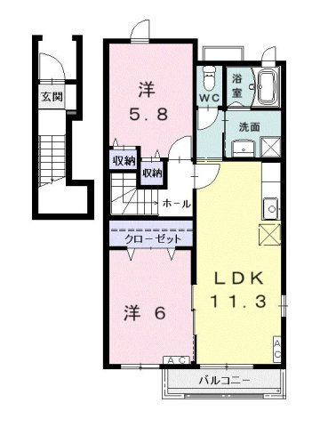 ラフレシール・Ｏの間取り