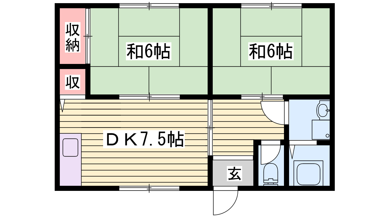 姫路市下手野２丁目の賃貸マンションの間取り