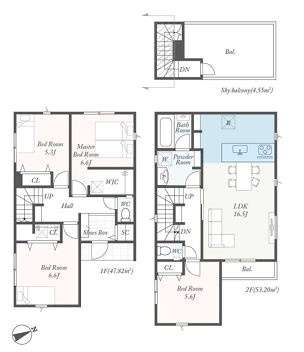【間取り】 | 厚木市金田　新築分譲住宅　全3棟