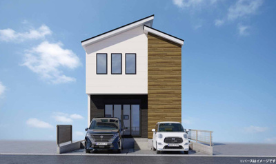 【外観パース】 | 海老名市上郷３丁目　新築戸建て　全１棟【仲介手数料無料】