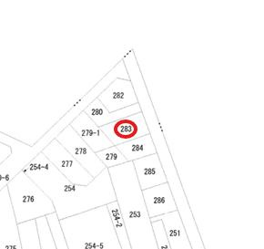 鳥取市片原5丁目土地の区画図