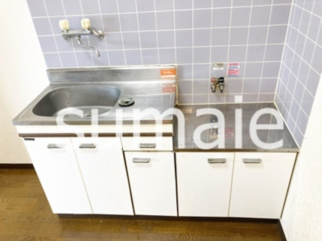 フローラルパレス大成のキッチン|2口ガスコンロ設置可。