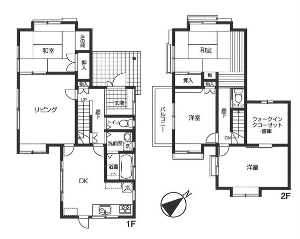 【間取り】 | 鶴ヶ島市南町1丁目　中古戸建