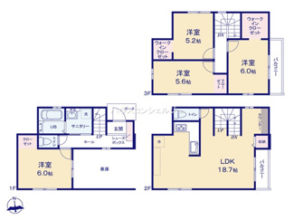 【間取り】 | 名古屋市西区新福寺町１丁目20-3【仲介手数料無料】新築一戸建て